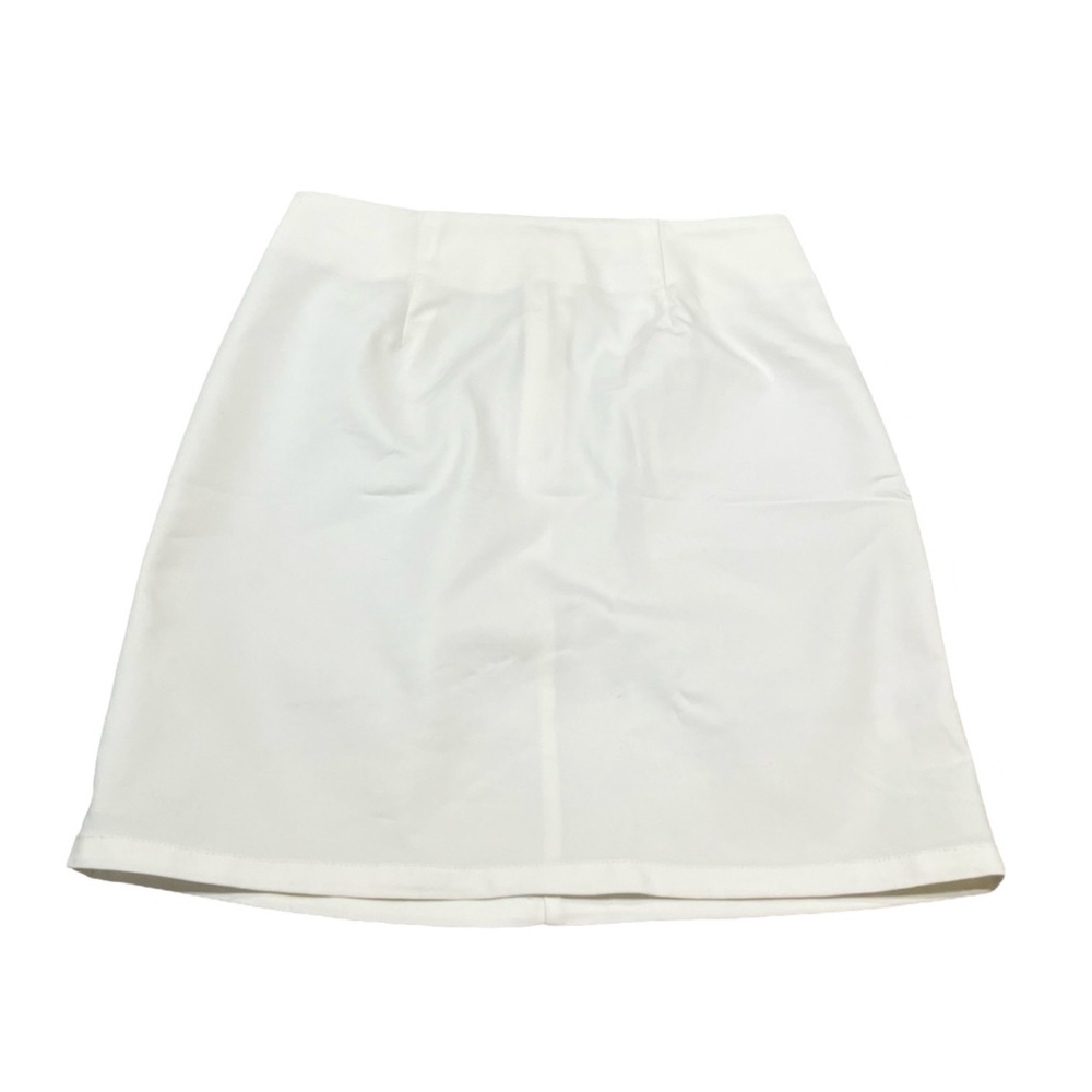 Tobi White Pleated Mini Skirt | Size XS